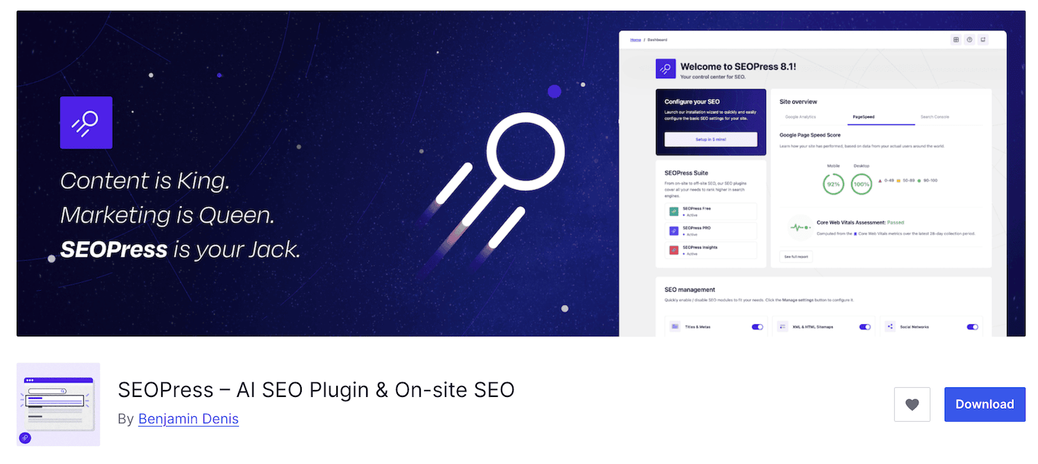 SEOPress - best WordPress SEO plugin