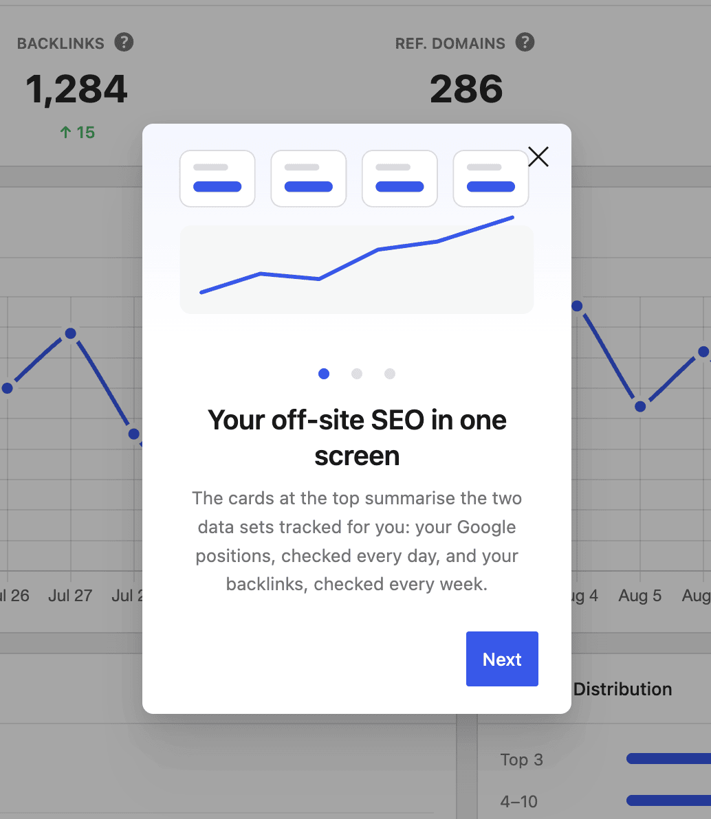 Guided tour - SEOPress Insights v3.1