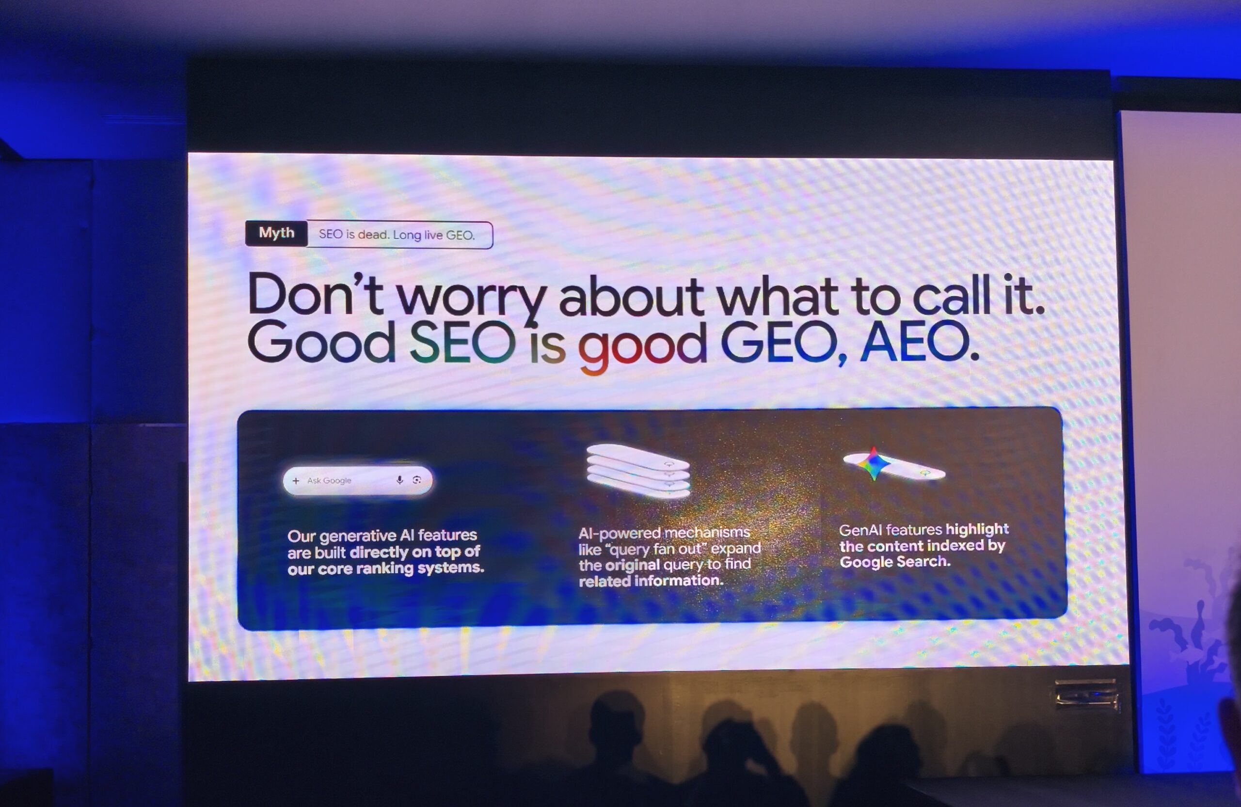 Slide from Google Search Central Deep Dive